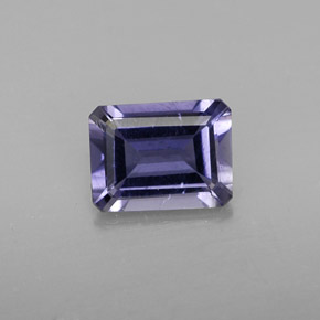 1.25 ct Blue Iolite Gemstone, Iolite Gem in Octagon Facet Shape for Sale.
