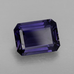 1.27 ct Violet Iolite Stone, Natural Iolite in Octagon Facet Shape for Sale