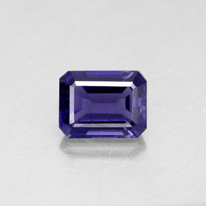 1.62 ct Blue Iolite Gemstone, Iolite Gem in Octagon Facet Shape for Sale.