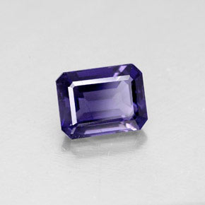 1.62 ct Blue Iolite Stone, Natural Iolite in Octagon Facet Shape for Sale