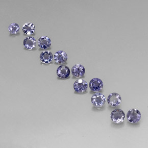 2.22 ct Blue Iolite Gemstone, Iolite Gem in Round Facet Shape for Sale.
