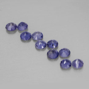 Iolite Gemstone in 4 mm (calibrated) Size for Sale, Iolite Stone in Violet Blue Color