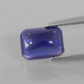 1.25 ct Blue Iolite Gemstone, Iolite Gem in Octagon Cabochon Shape for Sale.
