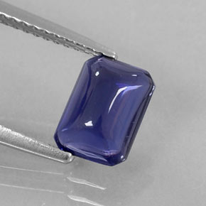 1.29 ct Blue Iolite Stone, Natural Iolite in Octagon Cabochon Shape for Sale