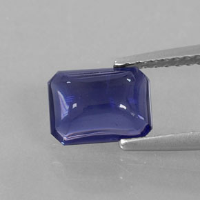 1.28 ct Blue Iolite Gemstone, Iolite Gem in Octagon Cabochon Shape for Sale.