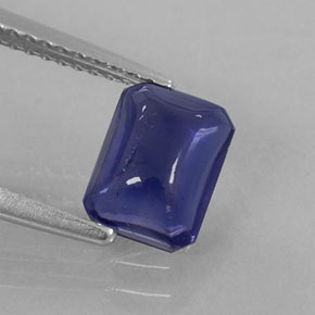 1.28 ct Blue Iolite Stone, Natural Iolite in Octagon Cabochon Shape for Sale