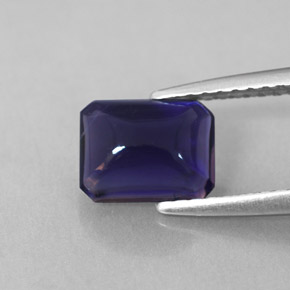 1.07 ct Violet Iolite Gemstone, Iolite Gem in Octagon Cabochon Shape for Sale.