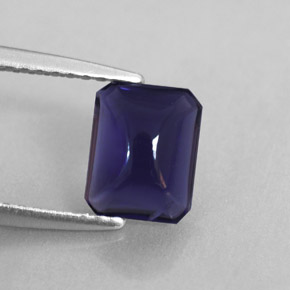 1.07 ct Violet Iolite Stone, Natural Iolite in Octagon Cabochon Shape for Sale