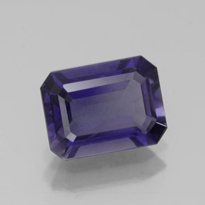 1.10 ct Blue Iolite Stone, Natural Iolite in Octagon Facet Shape for Sale