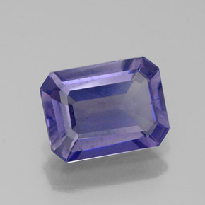1.05 ct Blue Iolite Stone, Natural Iolite in Octagon Facet Shape for Sale