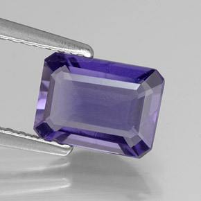 1.06 ct Blue Iolite Stone, Natural Iolite in Octagon Facet Shape for Sale