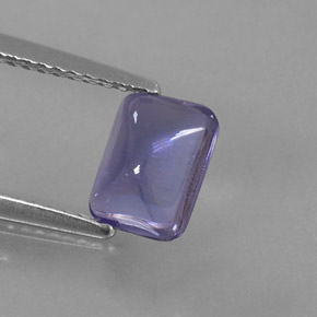 0.94 ct Blue Iolite Stone, Natural Iolite in Cushion Cabochon Shape for Sale