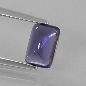 0.79 ct Blue Iolite Stone, Natural Iolite in Cushion Cabochon Shape for Sale
