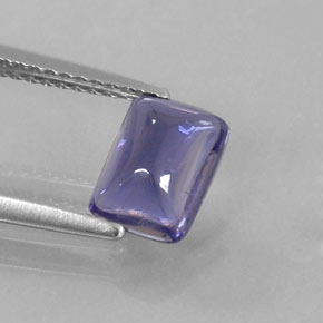 0.96 ct Blue Iolite Stone, Natural Iolite in Cushion Cabochon Shape for Sale