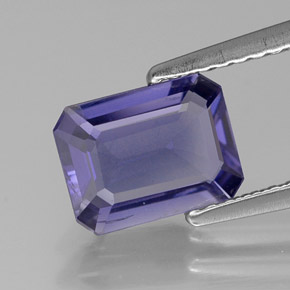 1.04 ct Blue Iolite Gemstone, Iolite Gem in Octagon Facet Shape for Sale.