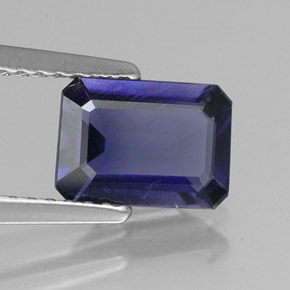 0.99 ct Blue Iolite Stone, Natural Iolite in Octagon Facet Shape for Sale