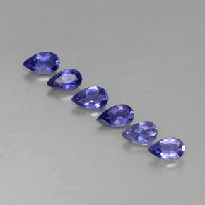 1.02 ct Blue Iolite Gemstone, Iolite Gem in Oval Facet Shape for Sale.