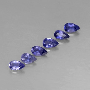 1.02 ct Blue Iolite Stone, Natural Iolite in Oval Facet Shape for Sale