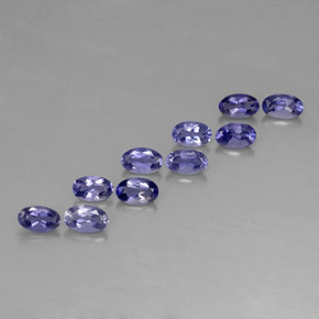 2.11 ct Blue Iolite Stone, Natural Iolite in Oval Facet Shape for Sale