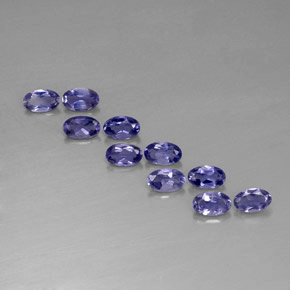 2.09 ct Blue Iolite Gemstone, Iolite Gem in Oval Facet Shape for Sale.