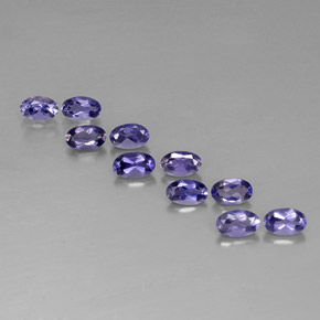 2.21 ct Blue Iolite Gemstone, Iolite Gem in Oval Facet Shape for Sale.
