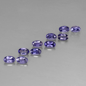 2.21 ct Blue Iolite Stone, Natural Iolite in Oval Facet Shape for Sale