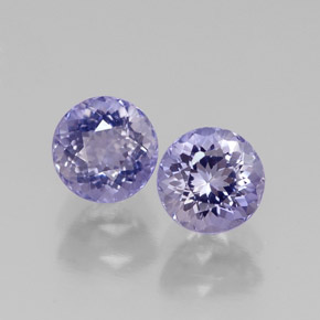 0.99 ct Blue Iolite Gemstone, Iolite Gem in Round Facet Shape for Sale.