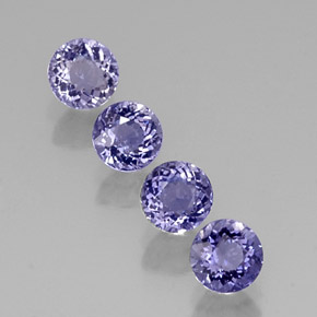 1.87 ct Blue Iolite Gemstone, Iolite Gem in Round Facet Shape for Sale.