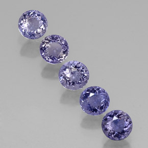 1.83 ct Blue Iolite Gemstone, Iolite Gem in Round Facet Shape for Sale.