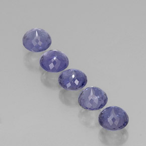 Iolite Gemstone in 4.7 mm Size for Sale, Iolite Stone in Violet Blue Color