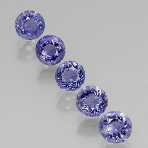 2.27 ct Blue Iolite Gemstone, Iolite Gem in Round Facet Shape for Sale.