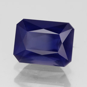 3.08 ct Blue Iolite Stone, Natural Iolite in Octagon / Scissor Cut Shape for Sale
