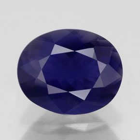 2.83 ct Blue Iolite Gemstone, Iolite Gem in Oval Facet Shape for Sale.