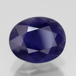 2.83 ct Blue Iolite Stone, Natural Iolite in Oval Facet Shape for Sale