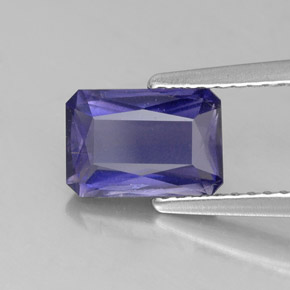 1.35 ct Blue Iolite Stone, Natural Iolite in Octagon / Scissor Cut Shape for Sale