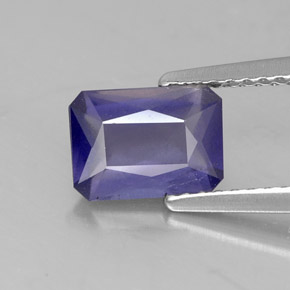 1.12 ct Blue Iolite Gemstone, Iolite Gem in Octagon / Scissor Cut Shape for Sale.