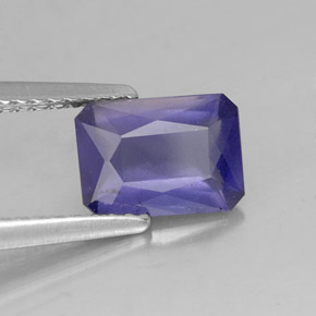 1.12 ct Blue Iolite Stone, Natural Iolite in Octagon / Scissor Cut Shape for Sale
