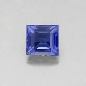0.93 ct Blue Iolite Gemstone, Iolite Gem in Square Facet Shape for Sale.