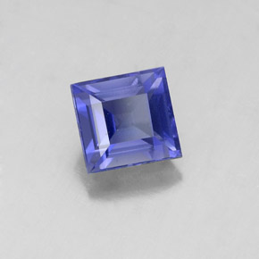 0.93 ct Blue Iolite Stone, Natural Iolite in Square Facet Shape for Sale