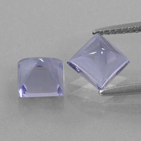 2.24 ct Blue Iolite Gemstone, Iolite Gem in Pyramid Cabochon Shape for Sale.