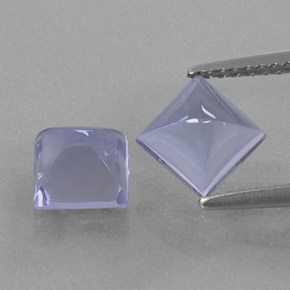 2.23 ct Blue Iolite Gemstone, Iolite Gem in Pyramid Cabochon Shape for Sale.