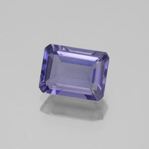 1.35 ct Blue Iolite Stone, Natural Iolite in Octagon Facet Shape for Sale