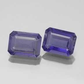 2.23 ct Blue Iolite Stone, Natural Iolite in Octagon Facet Shape for Sale