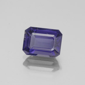 1.36 ct Blue Iolite Stone, Natural Iolite in Octagon Facet Shape for Sale