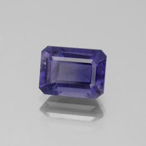 1.46 ct Blue Iolite Stone, Natural Iolite in Octagon Facet Shape for Sale