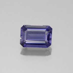 1.06 ct Blue Iolite Gemstone, Iolite Gem in Octagon Facet Shape for Sale.
