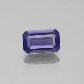 0.88 ct Blue Iolite Gemstone, Iolite Gem in Octagon Facet Shape for Sale.