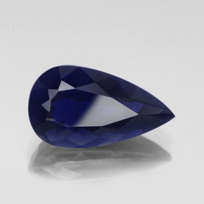 11.31 ct Blue Iolite Stone, Natural Iolite in Pear Facet Shape for Sale