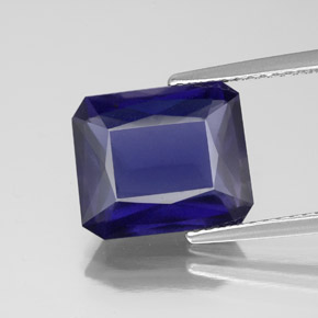 4.50 ct Blue Iolite Gemstone, Iolite Gem in Octagon / Scissor Cut Shape for Sale.