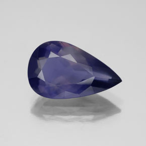 3.5ct Pear Facet Violet Blue Iolite for sale thumb image of 3.5ct Pear Facet Violet Blue Iolite (ID: 340476)